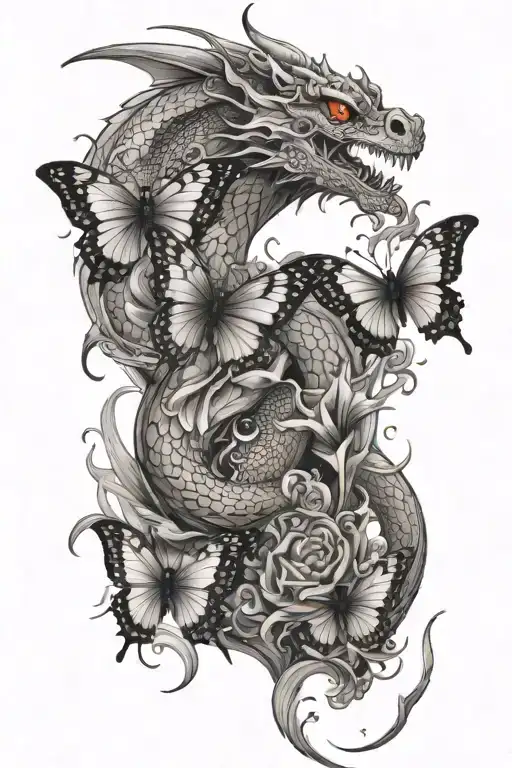 Butterflies Dragon
