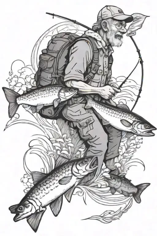 Fishing And Hiking Grand Parents