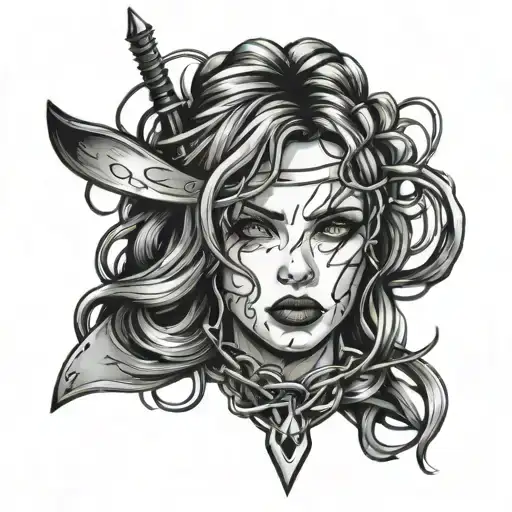 Barbwire Western Girly