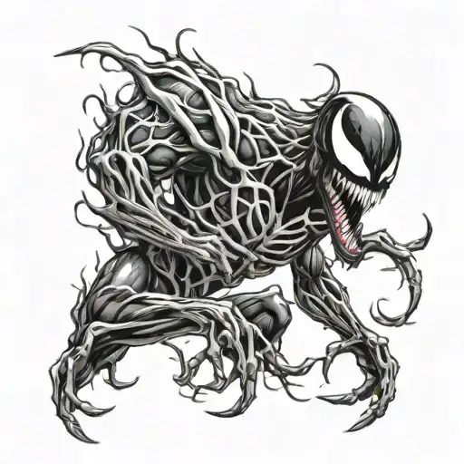 Venom Symbiote Goo Stretching