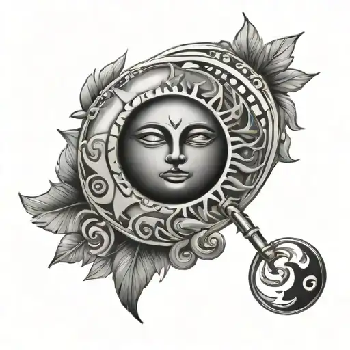 Key Of Sun And Moon And Sun