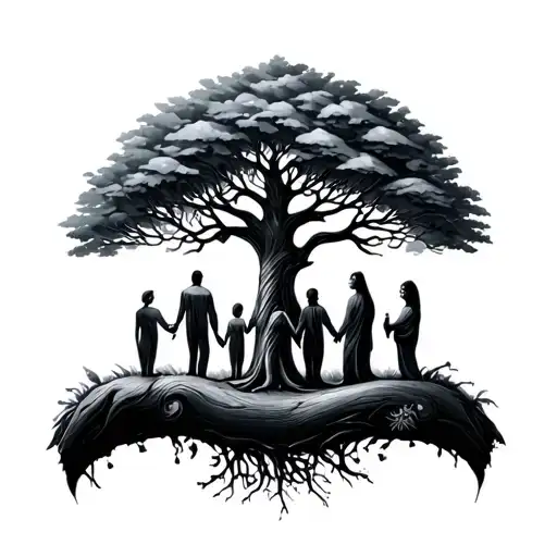Family Tree In Side Hands