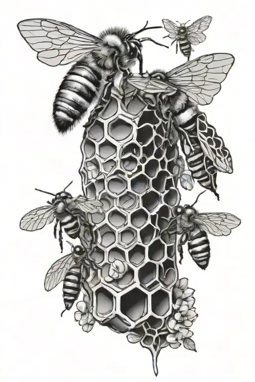 Bee Mountain Honeycomb Sleeve