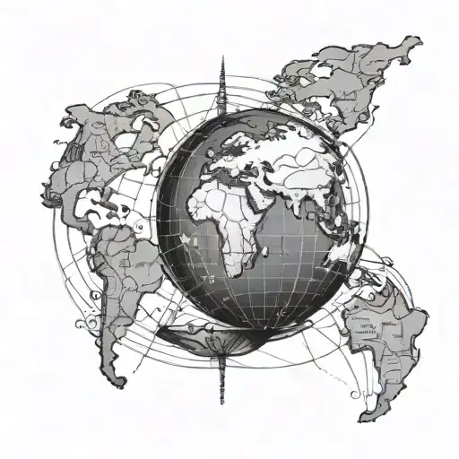 Coordinates On A Globe