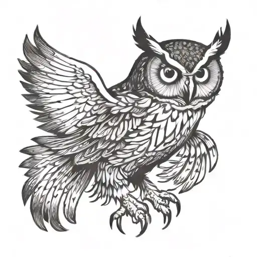 Owl Dancing Silhouette Made