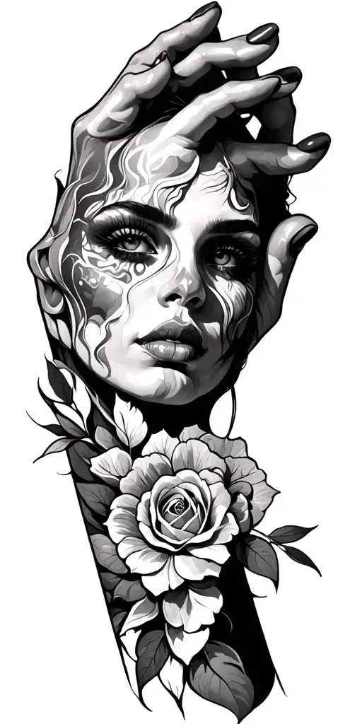 Esquisure Tatu On Hand Theme Of Scanning