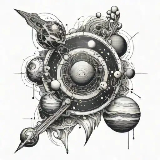 Abstract Solar System Full Leg