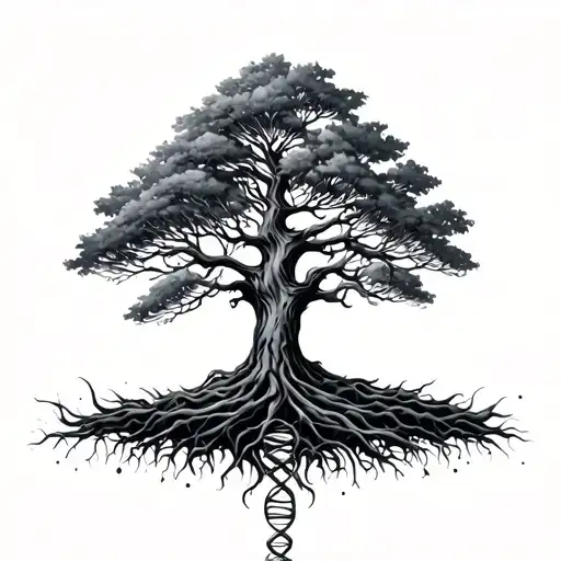 Tree Dna At The Bottom