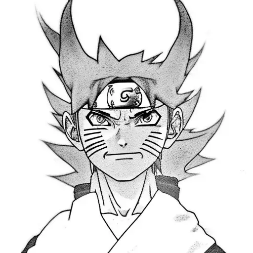 A Tattoo Of Naruto Performing A Powerful Jutsu