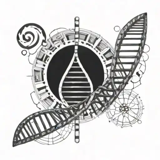 Dna Helix With Coordinates