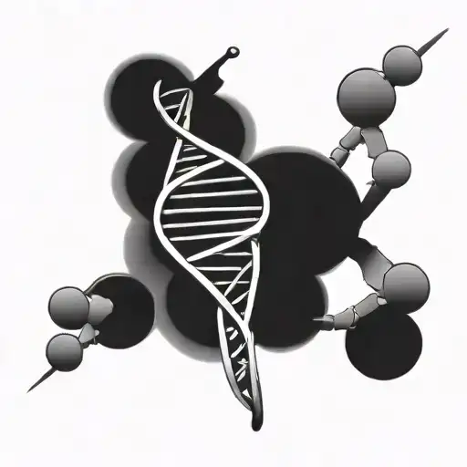 Dna Helix Outline With Coordinates