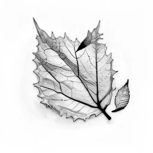 Marsh Scenery Inside Of Leaf