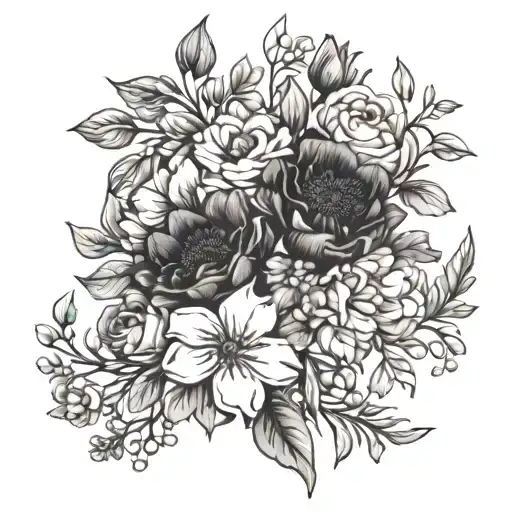 Birth Flower Bouquet