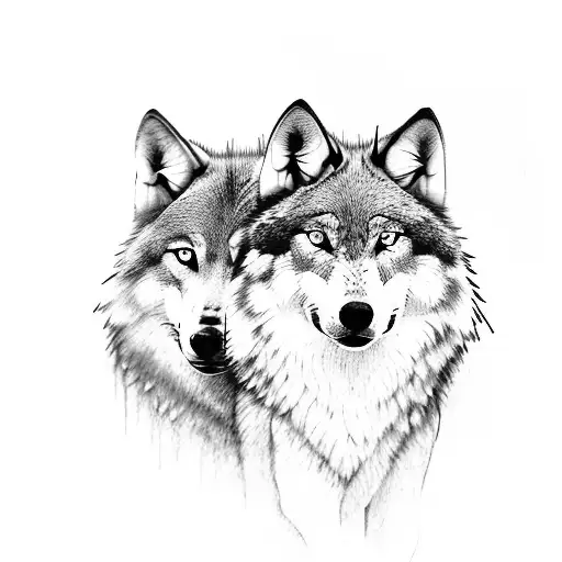 Two Wolf And A Sword