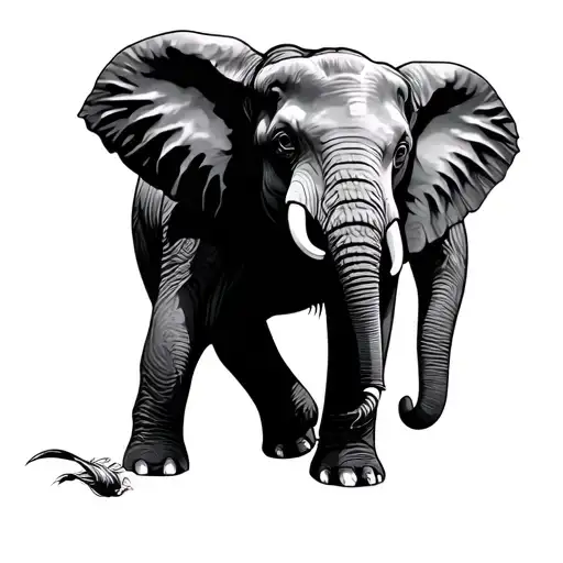 Walking With Elephant