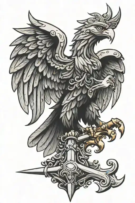 Poland Eagle Sword Piercing