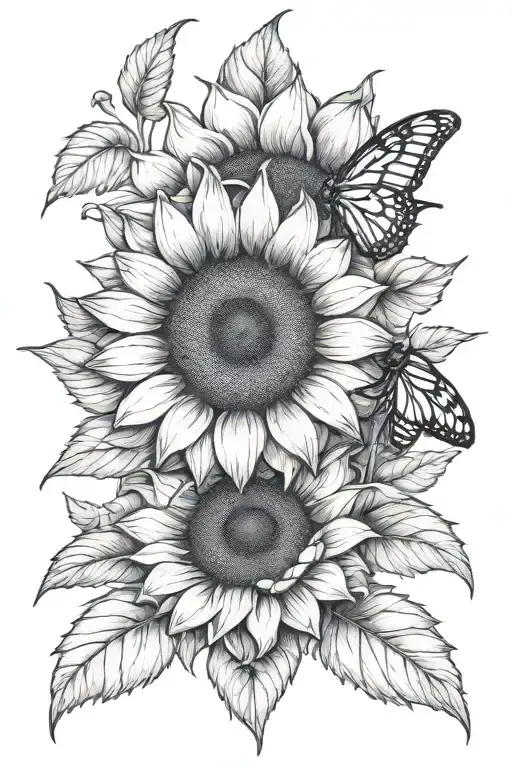 Sunflower And Beehive