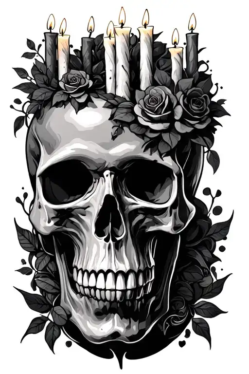 Skull And Candles