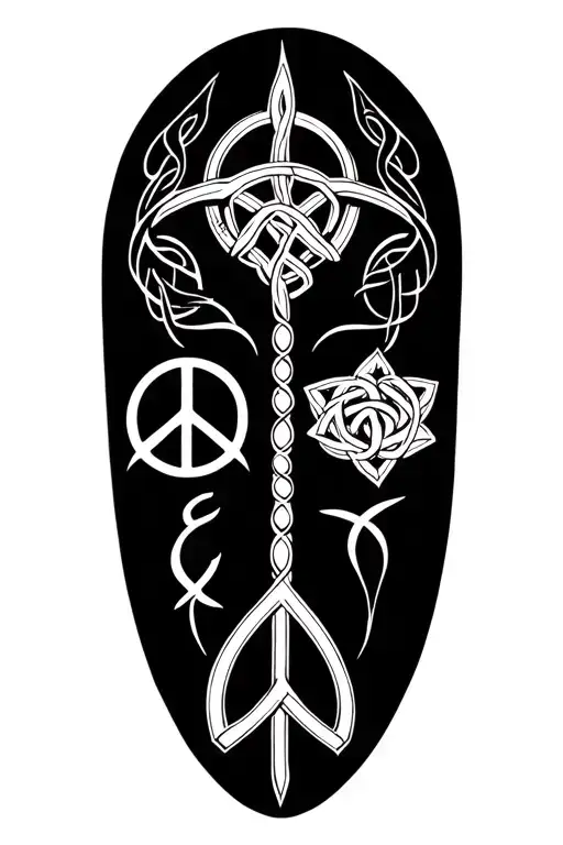 Gemini Zodiac Sign And Celtic Signs For Love And Peace