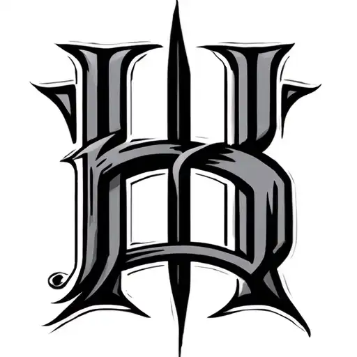 Logo Made By Placing The Back Of An Uppercase B Against The Leg Of An Uppercase H