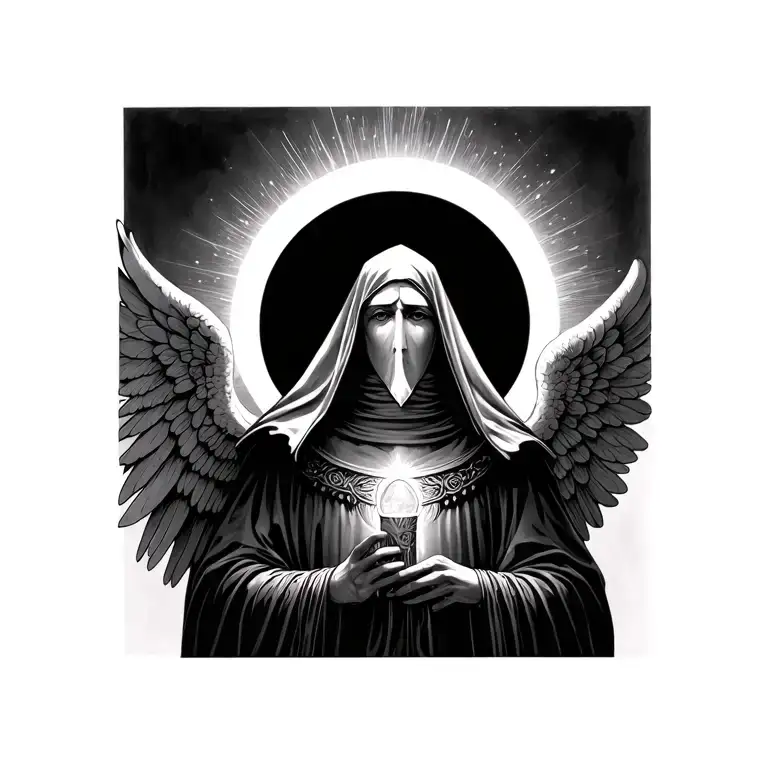 Kkk With A Halo And Angel Linked To The Last K