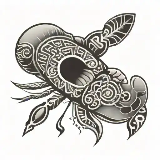 Baby Footprint And Aztec Spirituality Symbols Incorporated