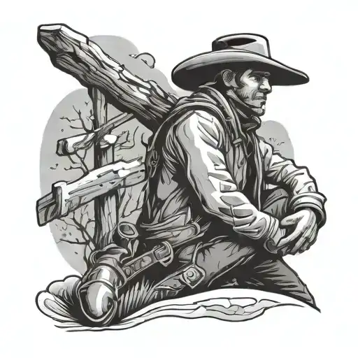 Lonely Cowboy In Winter