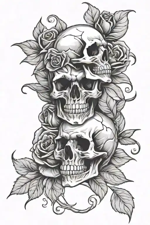 Death Skulls Rose