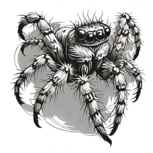 Jumping Spider Mid Air