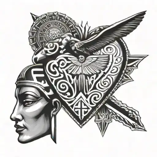 Heart And Brain Egyptian Style