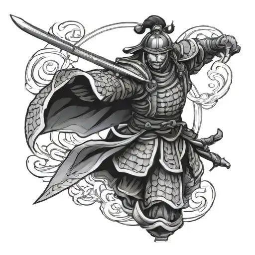 Black Samurai Warrior