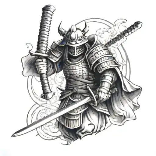 Black Samurai Warrior