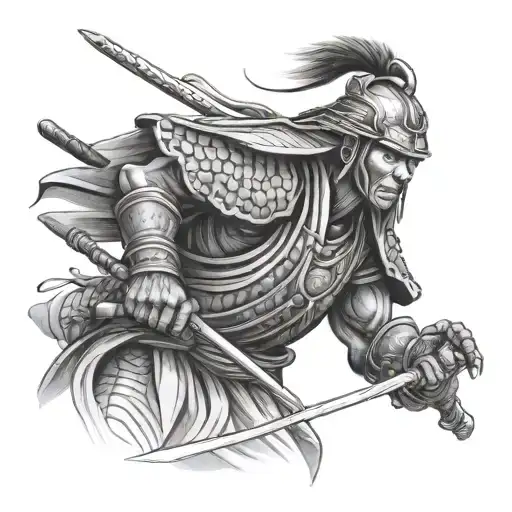 African Samurai Warrior