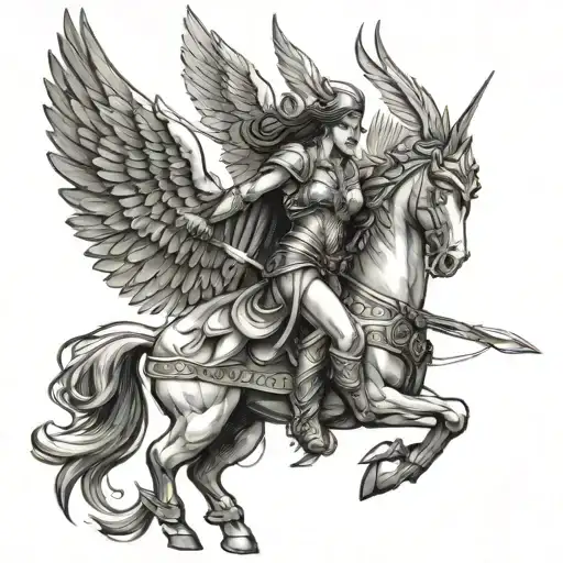 Valkyrie Carrying A Warrior