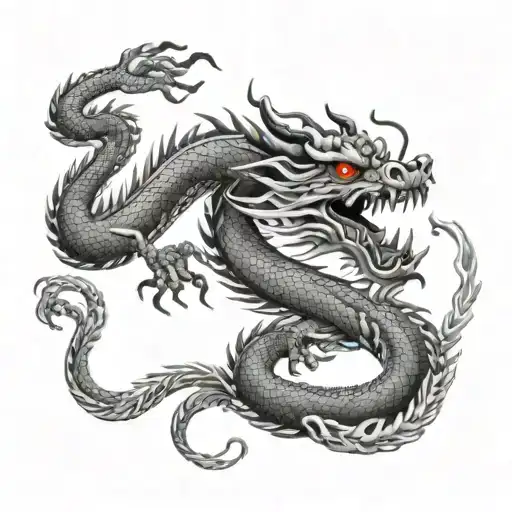 Kranich Chinese Dragon Intertwined