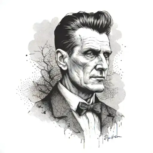 Dotwork Wittgenstein Portrait