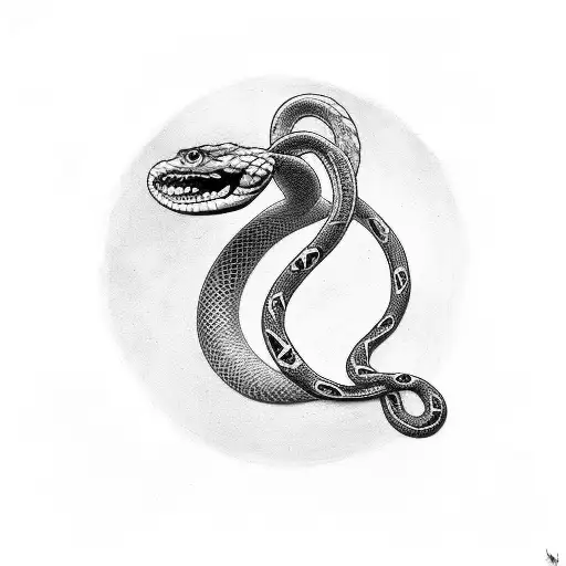 Apollo Holding A Snake