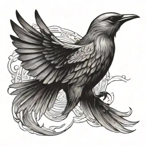 A Bird Flying With The Sun Above It