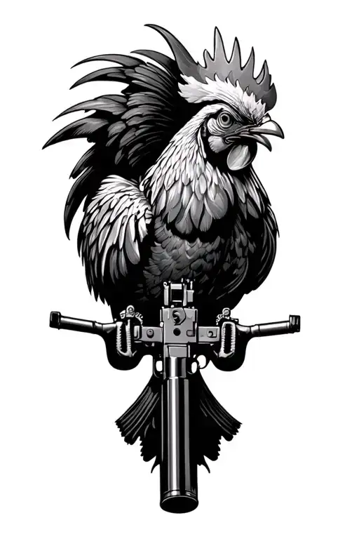 Intense Rooster Shooting M60 Machine Gun