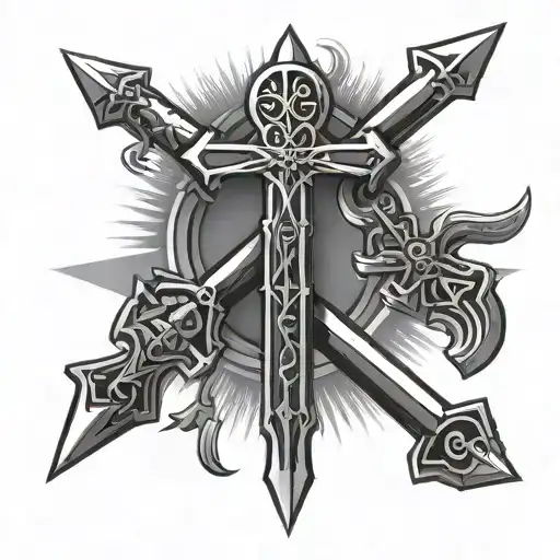 Ankh 3 Swords Crossing