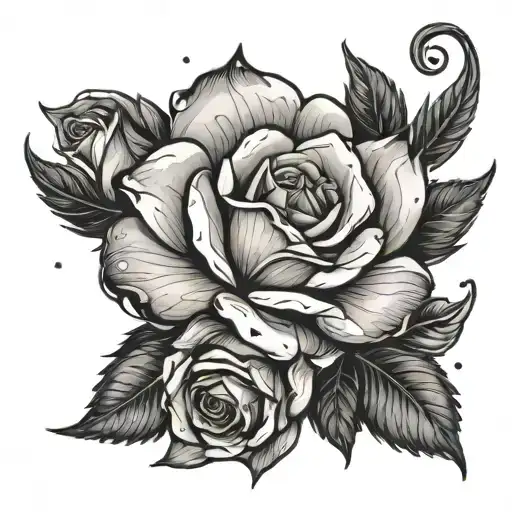 Rose And Sky And Stars