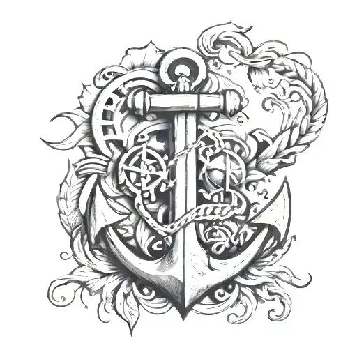 Nautical Elements Like Anchors