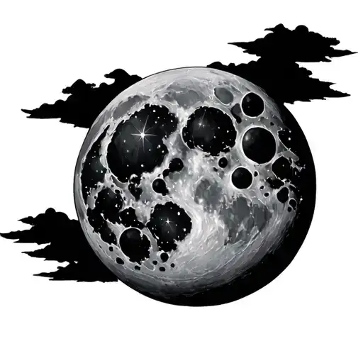 Moon With Orion's Belt