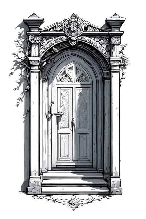 Astral And Earthy Doorway Leading