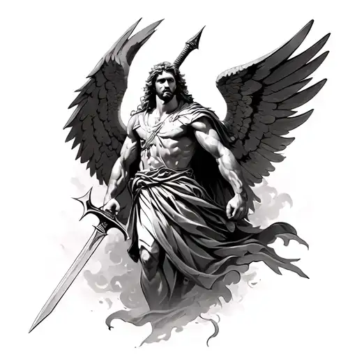 Archangel Micheal With Sword