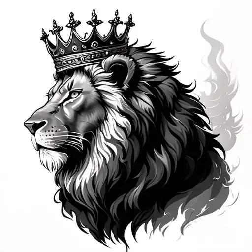 Lion With A Crown