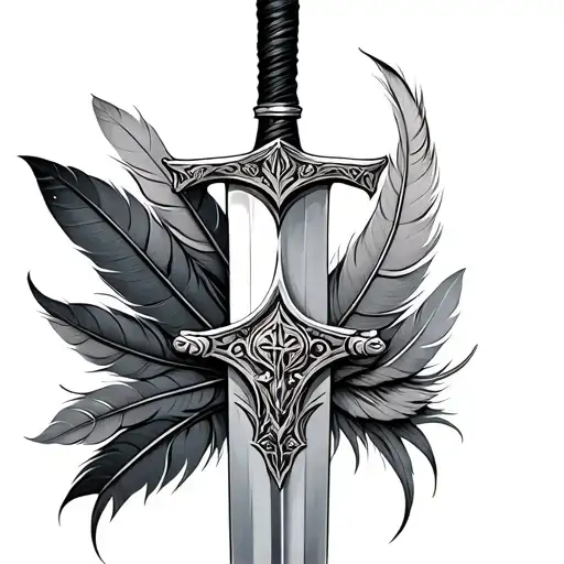 Sword With Feathers