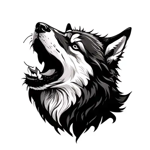 Wolf Howling At The Moon