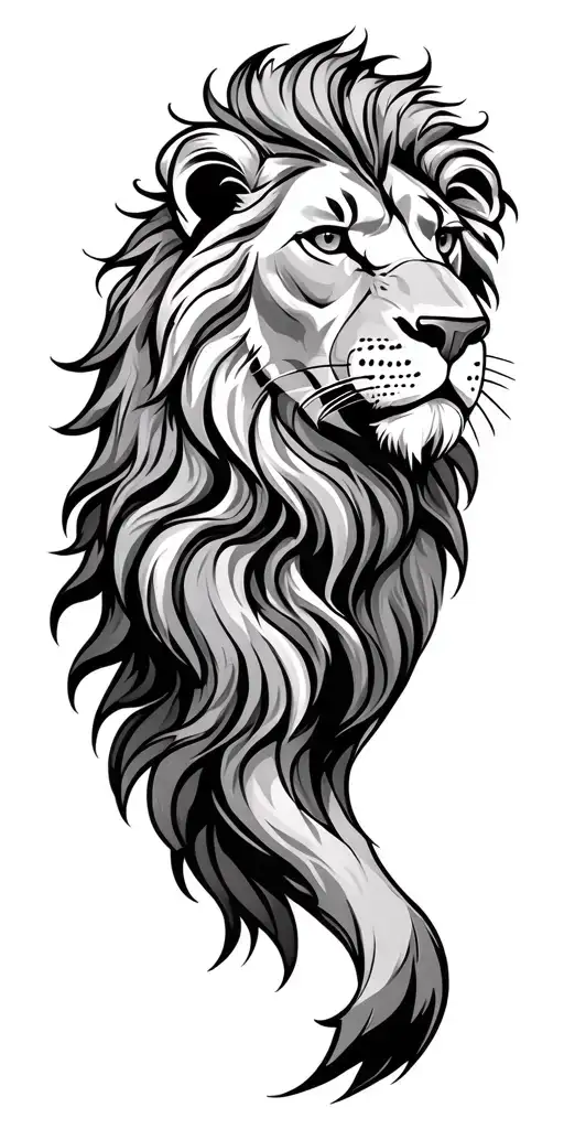 Lion Sleeve Tattoo Design