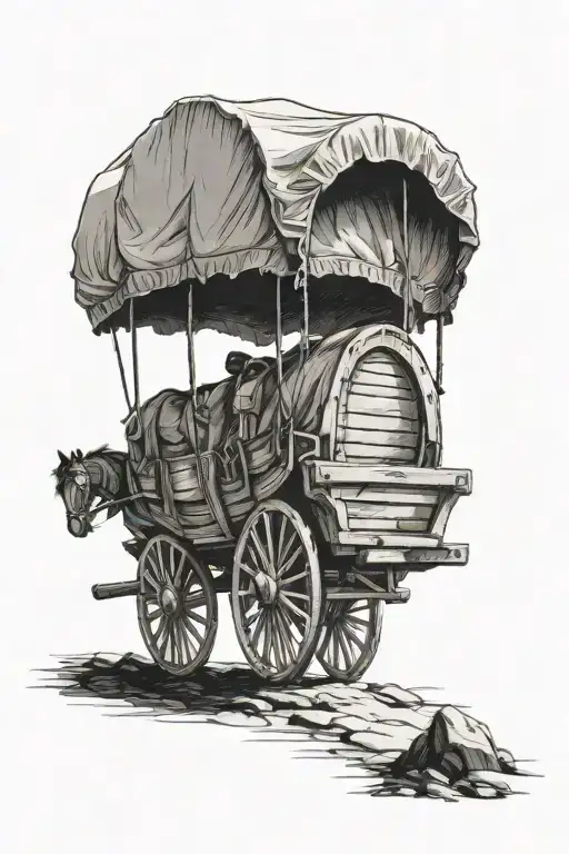 1700'S Covered Wagon